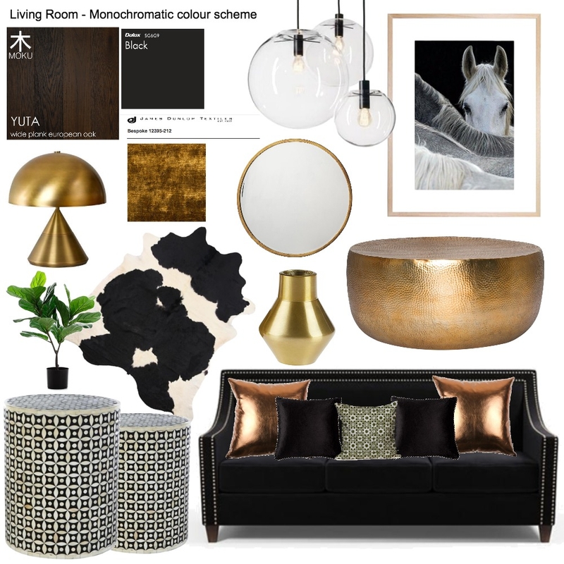 Living Room - Monochromatic Mood Board by mianardone on Style Sourcebook