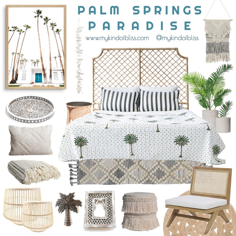 Palm Springs Paradise Mood Board by My Kind Of Bliss on Style Sourcebook