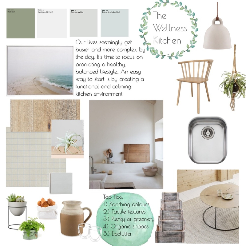 The Wellness Kitchen Mood Board by thebohemianstylist on Style Sourcebook