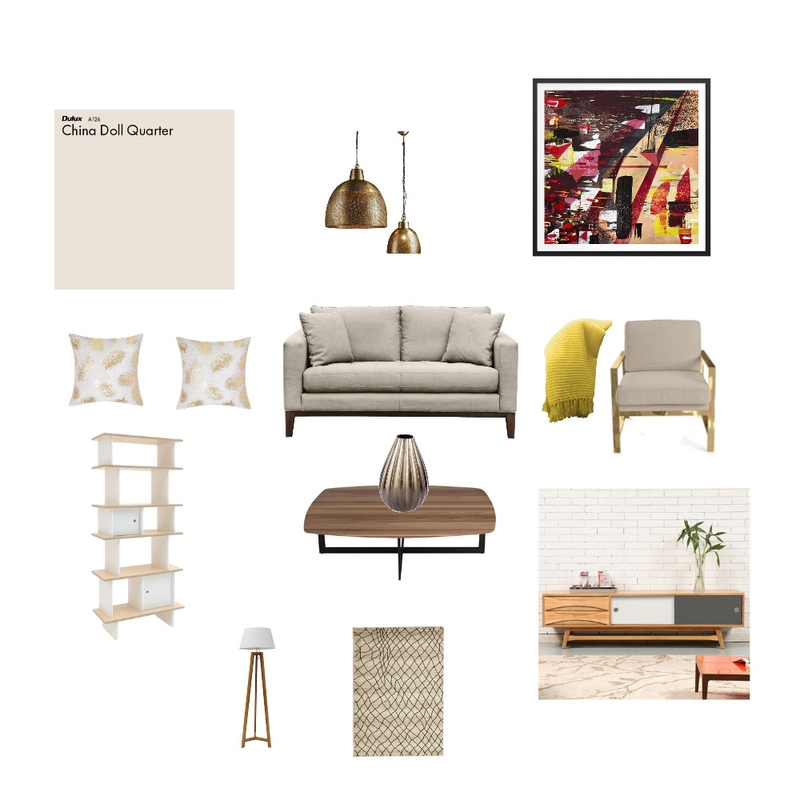 Neutral Livingroom Mood Board by Stylezhomedecor on Style Sourcebook