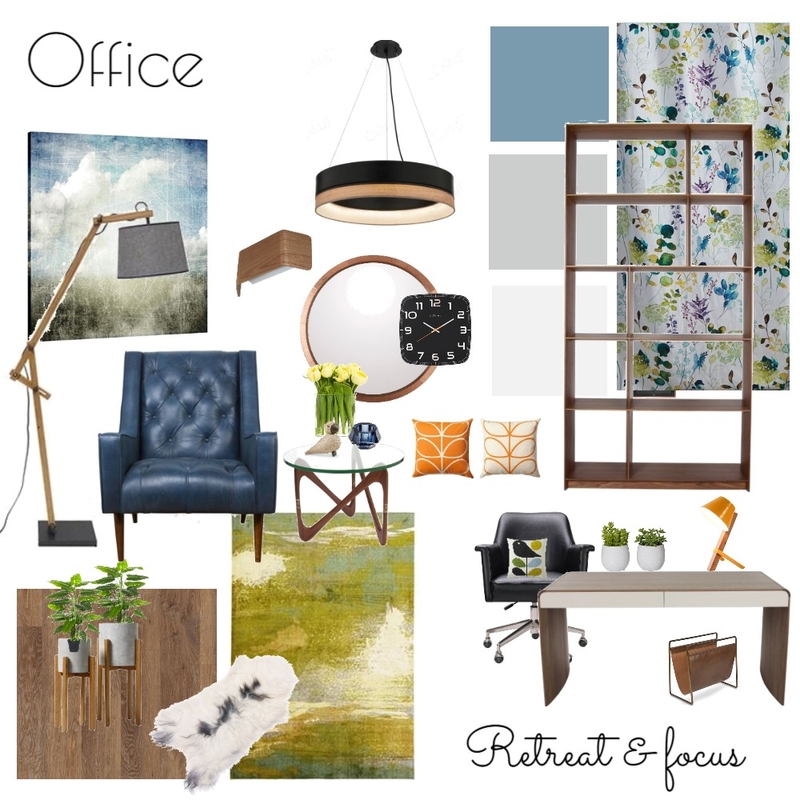Office - Fifties House Mood Board by NicolaBriggs on Style Sourcebook