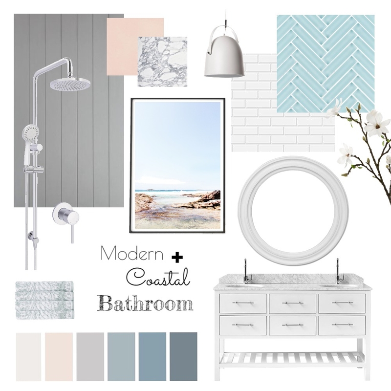 Coastal Bathroom Mood Board by interiorsbyayla on Style Sourcebook