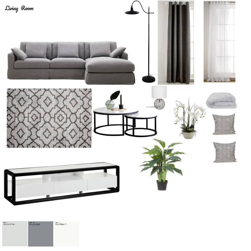 Living Room Mood Board by DesignbyAJ on Style Sourcebook