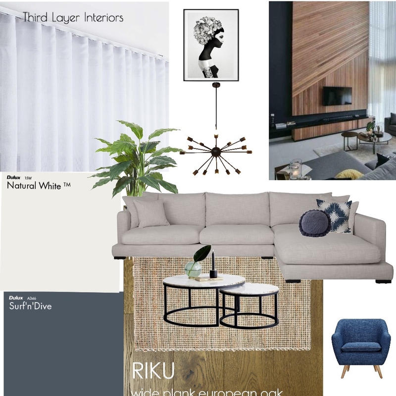 Modern  living room by Third Layer Interiors Mood Board by Third Layer Interiors  on Style Sourcebook
