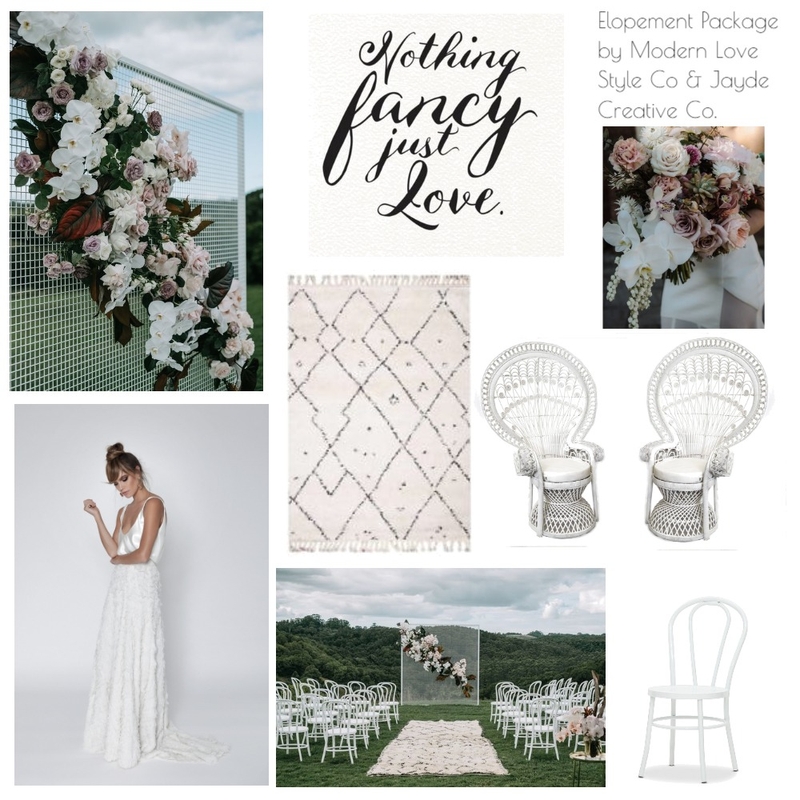 Elopement Package Mood Board by modernlovestyleco on Style Sourcebook