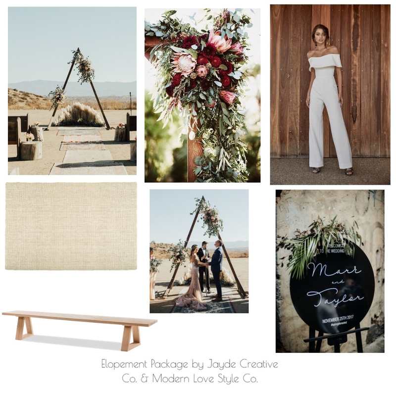 Elopement Package 1 Mood Board by modernlovestyleco on Style Sourcebook