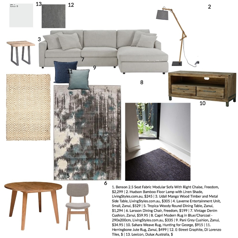 Industrial living Mood Board by Melissa Welsh on Style Sourcebook
