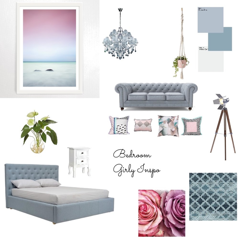 Bedroom Girly Inspo Mood Board by MelissaBlack on Style Sourcebook