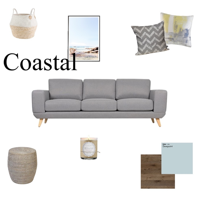 Coastal Living Room Mood Board by Myla Brandt on Style Sourcebook