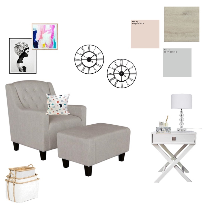 Sitting Area - Blush/Grey Mood Board by Myla Brandt on Style Sourcebook