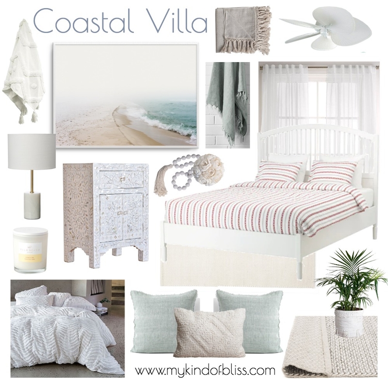 Coastal Luxe Bedroom Mood Board by My Kind Of Bliss on Style Sourcebook