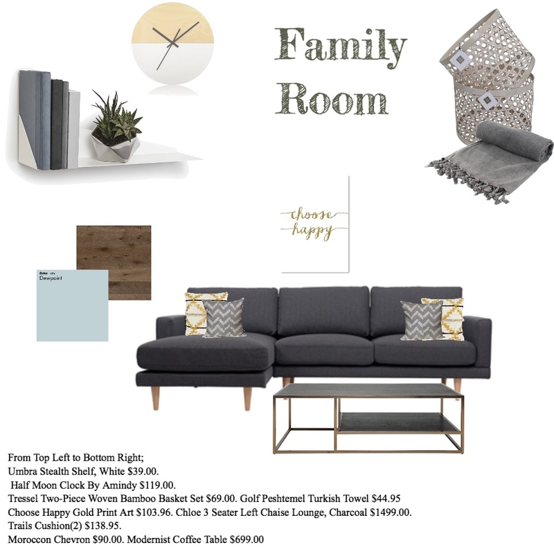 Cozy Family Room Mood Board by Myla Brandt on Style Sourcebook