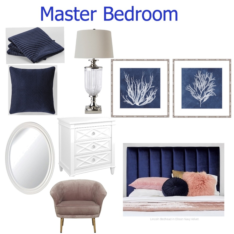 Master Bedroom Option 3- Pelican Mood Board by Styleahome on Style Sourcebook