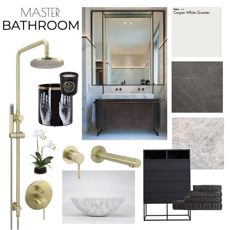 Hotel Style Master Bathroom Mood Board by stefzec on Style Sourcebook