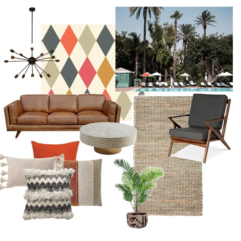 Palm Springs Living Room Mood Board by The Cali Design  on Style Sourcebook
