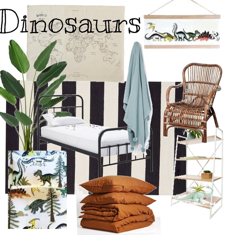 Dino Room Mood Board by sarahhightscott on Style Sourcebook