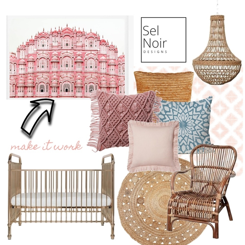 baby boho Mood Board by Sel Noir Designs  on Style Sourcebook