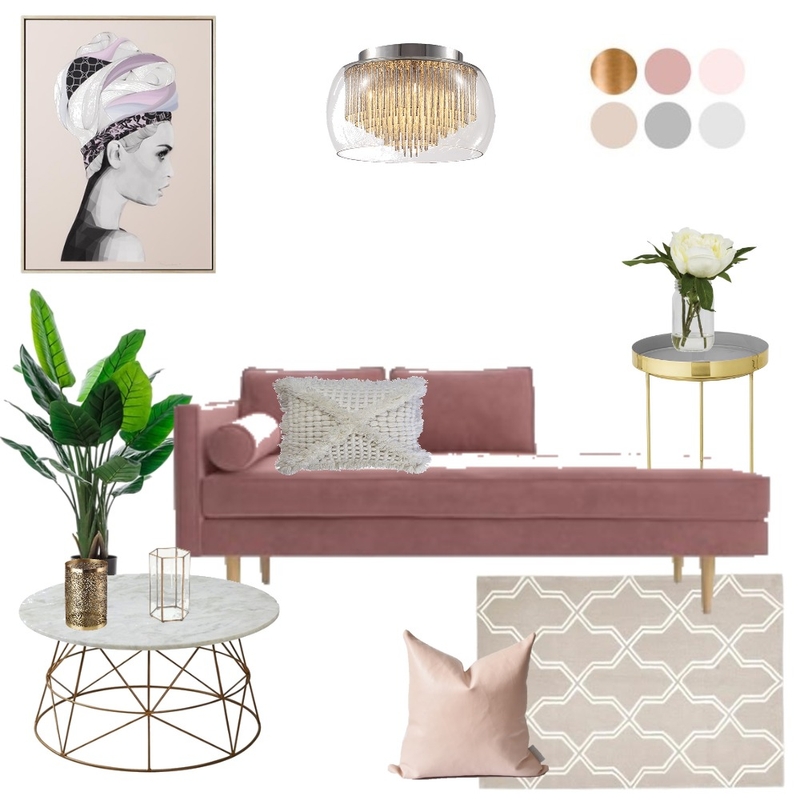 Blush grey home decor Mood Board by puszedli on Style Sourcebook