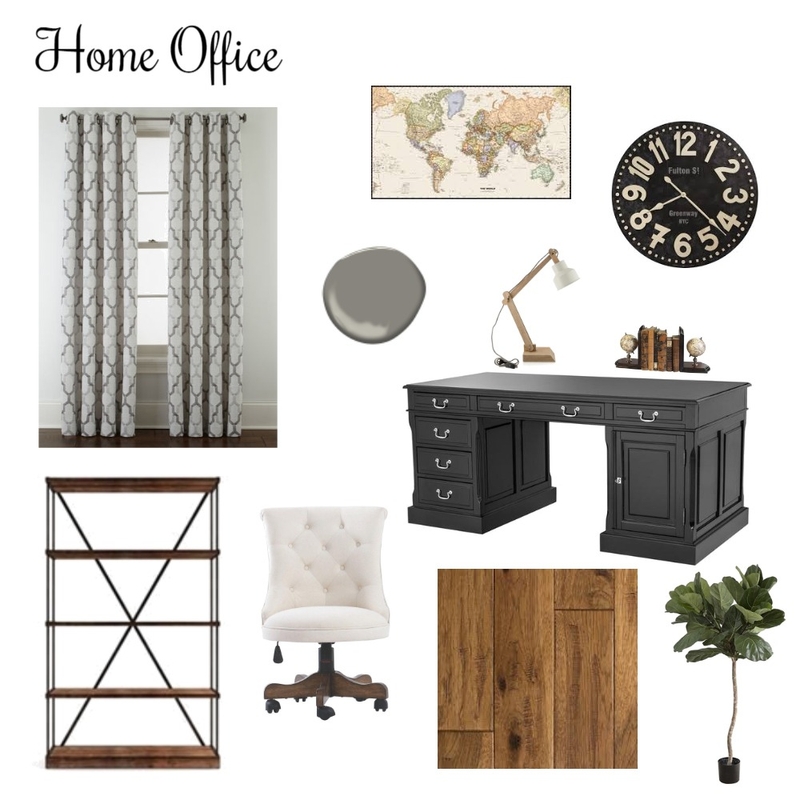 Study/Office Mood Board by Tenamarie on Style Sourcebook