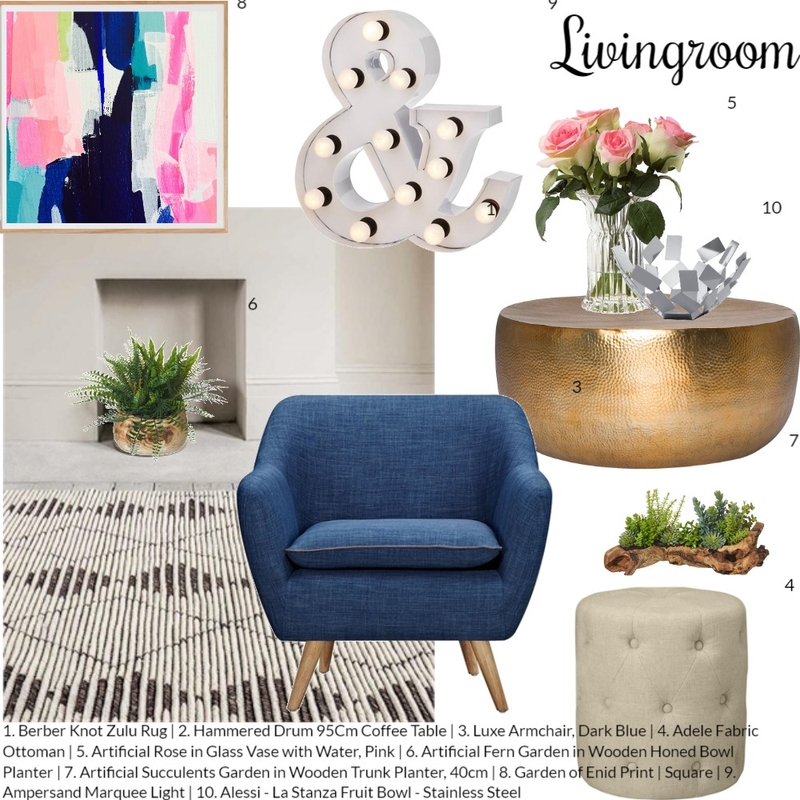 Livingroom Mood Board by Volha Interiors & Staging on Style Sourcebook