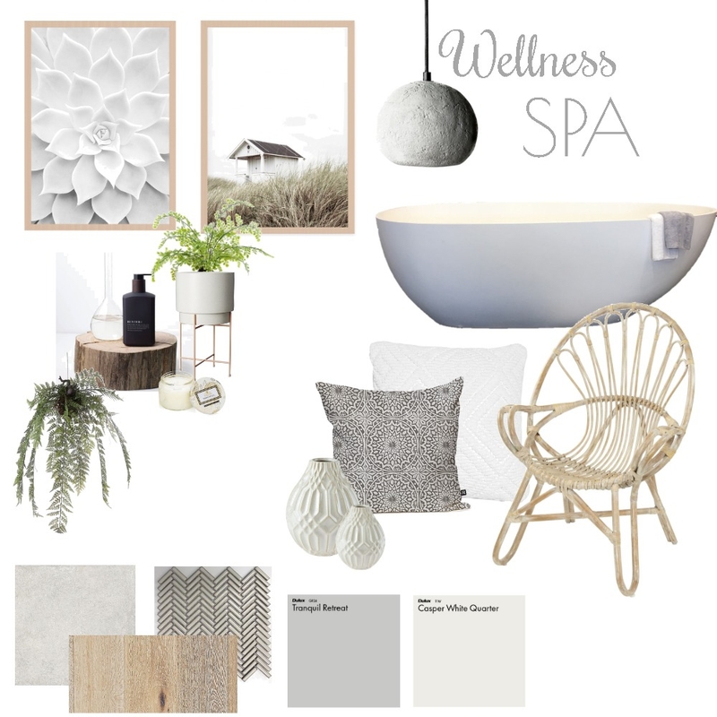 Wellness Spa Mood Board by thebohemianstylist on Style Sourcebook