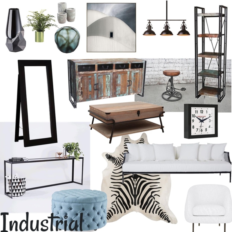 Industrial Mood Board by Volha Interiors & Staging on Style Sourcebook