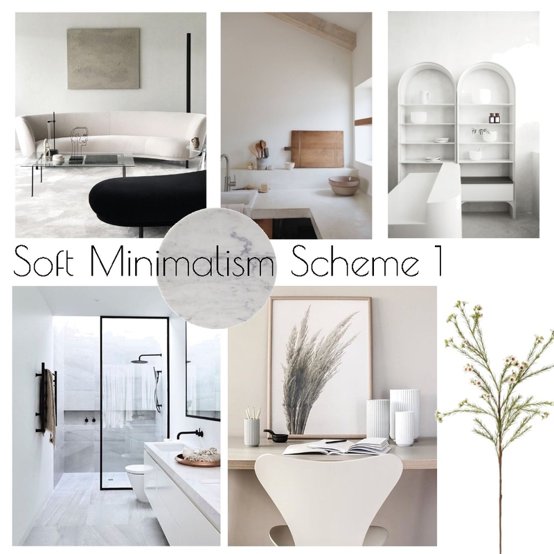 Soft Minimalism Scheme 1 Mood Board by thebohemianstylist on Style Sourcebook