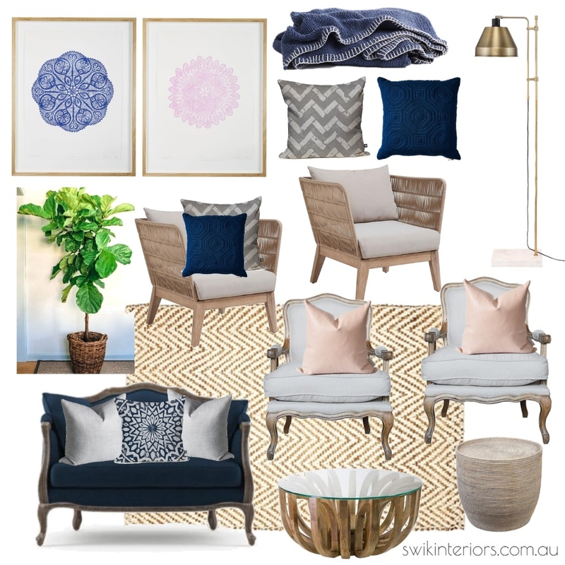 Relaxed Glamour Lounge Mood Board by Libby Edwards Interiors on Style Sourcebook