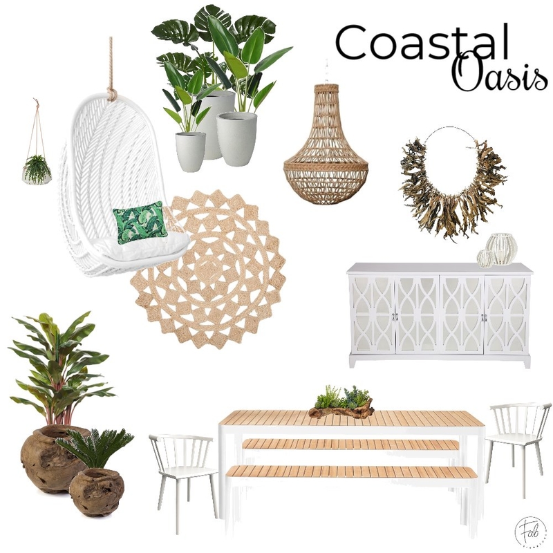 Coastal Oasis Mood Board by FabSignature on Style Sourcebook