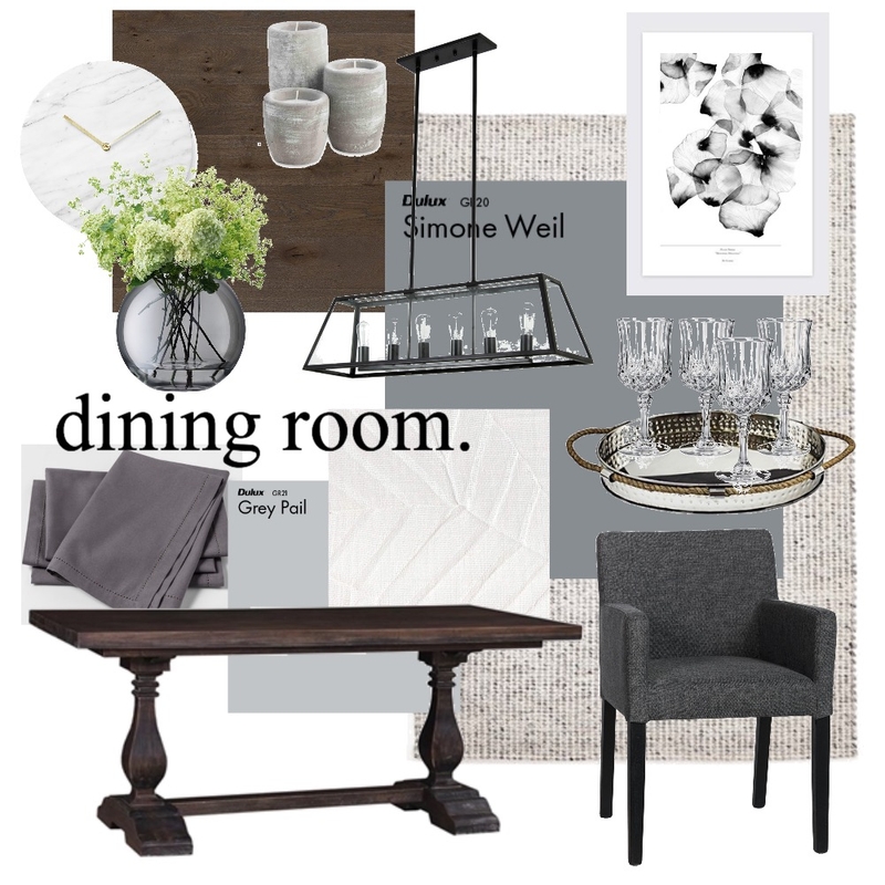 Module 9 - Dining Room Mood Board by orowe on Style Sourcebook