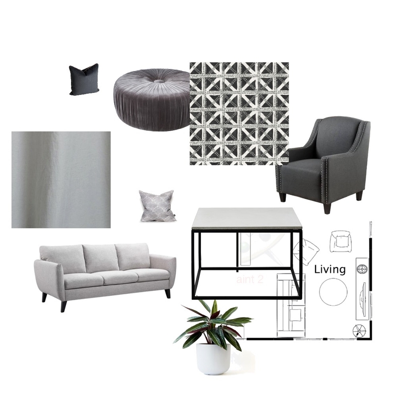 Module 9 - Living Room Mood Board by orowe on Style Sourcebook