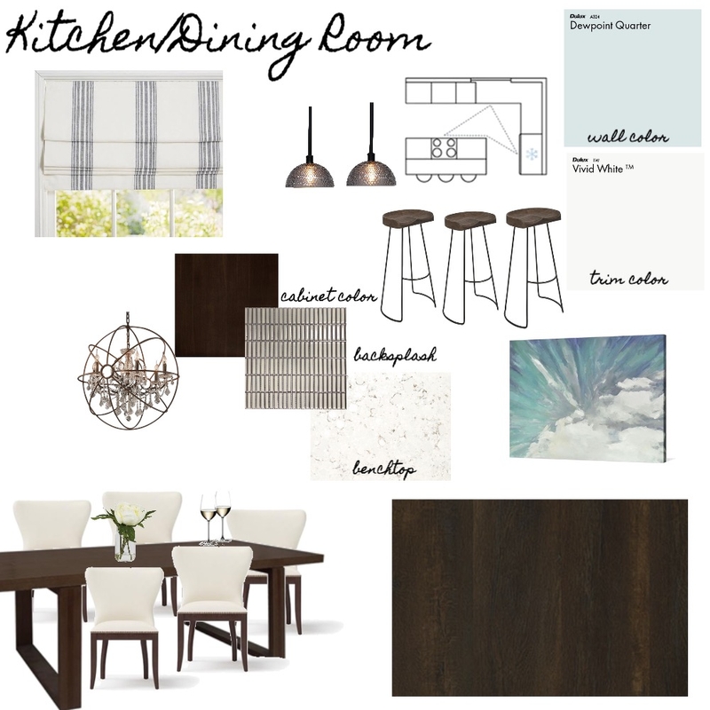 Kitchen/Dining Mood Board by sophisticatedskydesign on Style Sourcebook