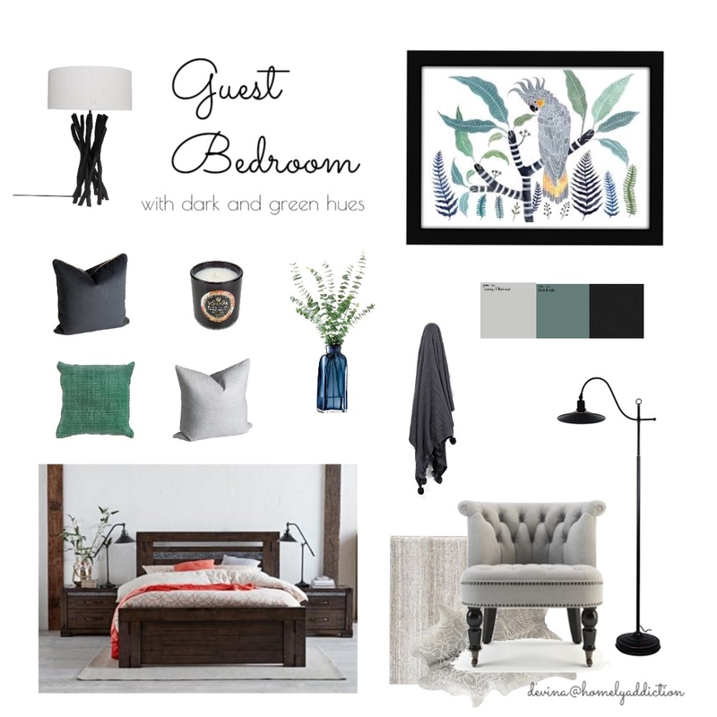 Guest bedroom Mood Board by HomelyAddiction on Style Sourcebook