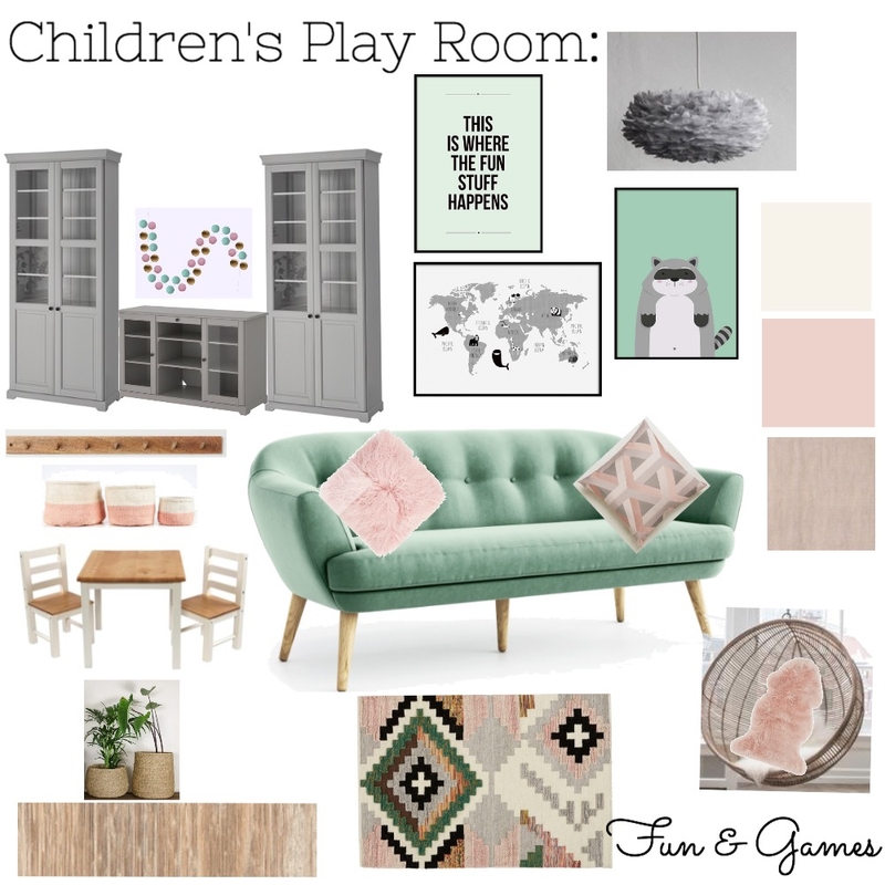 Children's Play Room Mood Board by GinaDesigns on Style Sourcebook