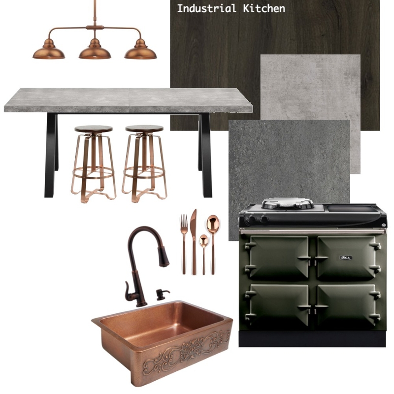 Industrial/Rustic Kitchen Mood Board by LizHookway on Style Sourcebook