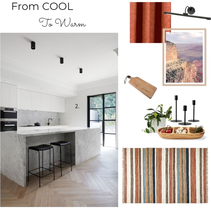 Kitchen update from cool to warm Mood Board by Reka Fabian on Style Sourcebook