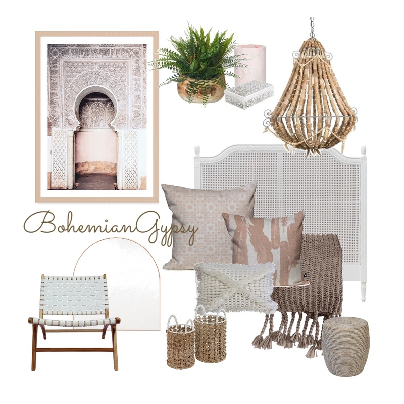 bohemian Gypsy Mood Board by GRACE LANGLEY INTERIORS on Style Sourcebook