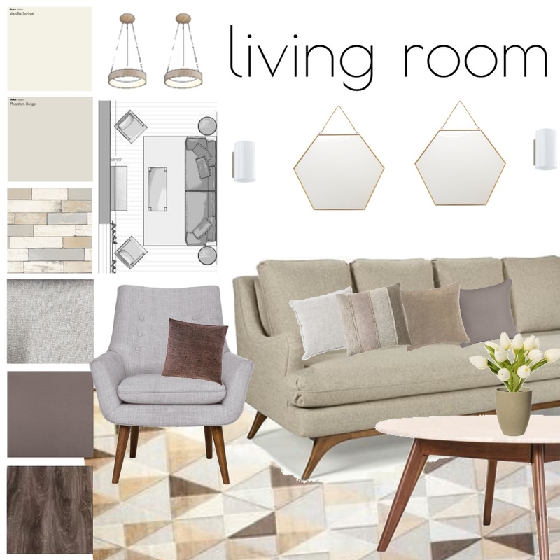 ASSIGNMENT 9 - LIVING ROOM Mood Board by Madre11 on Style Sourcebook