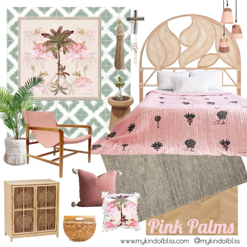 Pink Palms Mood Board by My Kind Of Bliss on Style Sourcebook