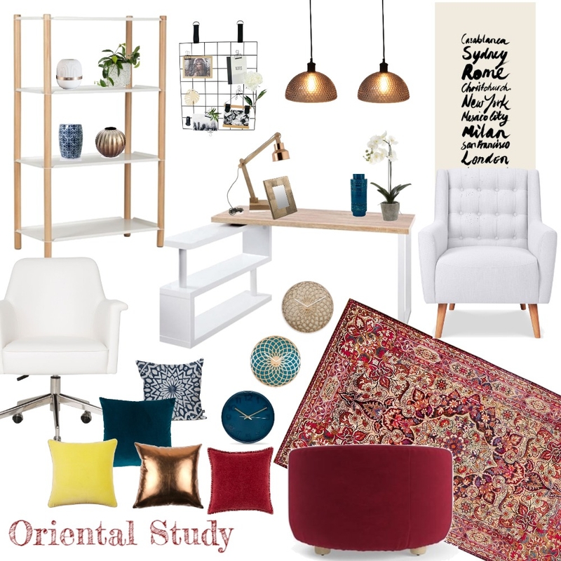 Study Mood Board by iDesign Interiors on Style Sourcebook