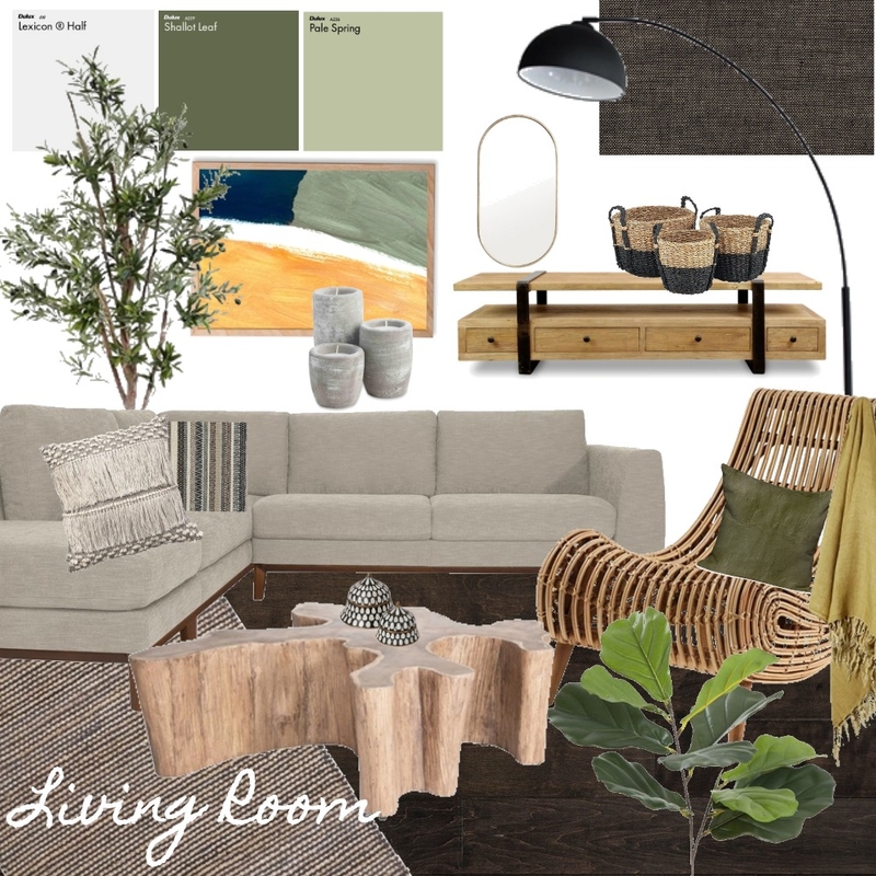 Module 9- Living Room Mood Board by jasmineraye on Style Sourcebook