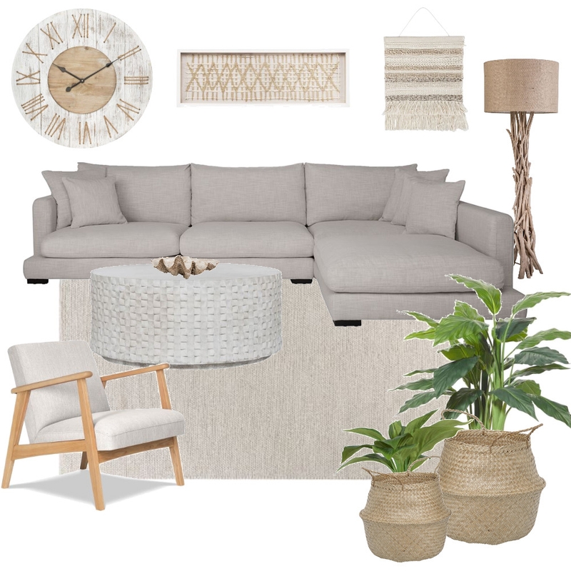 Natural / Beachy Living Room Vibes Mood Board by braydee on Style Sourcebook