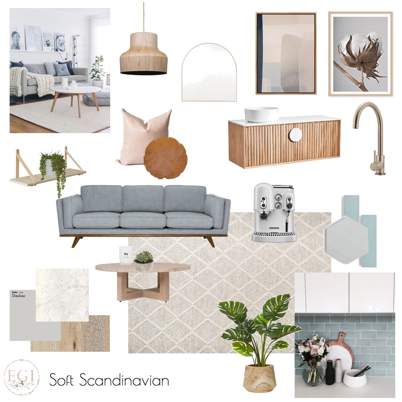 Soft Scandinavian Mood Board by Eliza Grace Interiors on Style Sourcebook