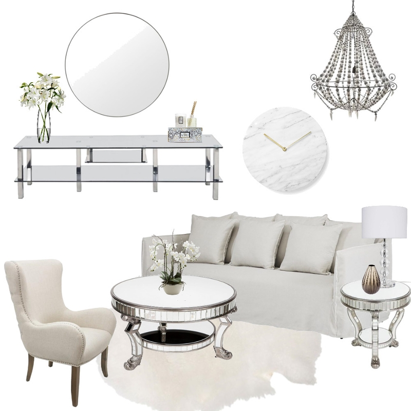 Hollywood Glam Living Mood Board by braydee on Style Sourcebook