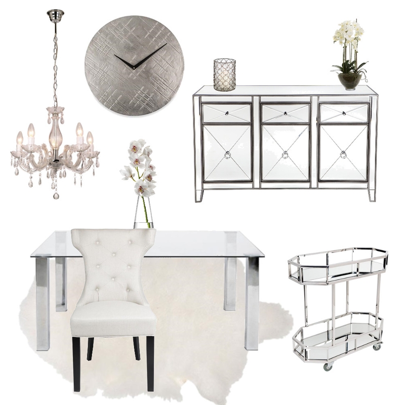 Hollywood Glam Dining Mood Board by braydee on Style Sourcebook