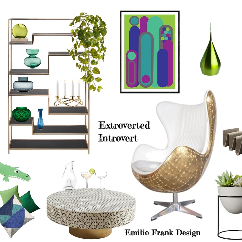 Extroverted Introvert Mood Board by Emilio Frank Design on Style Sourcebook