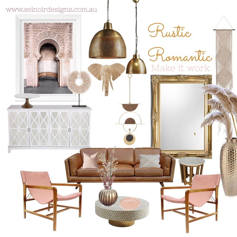 Rustic Romantic Mood Board by Sel Noir Designs  on Style Sourcebook