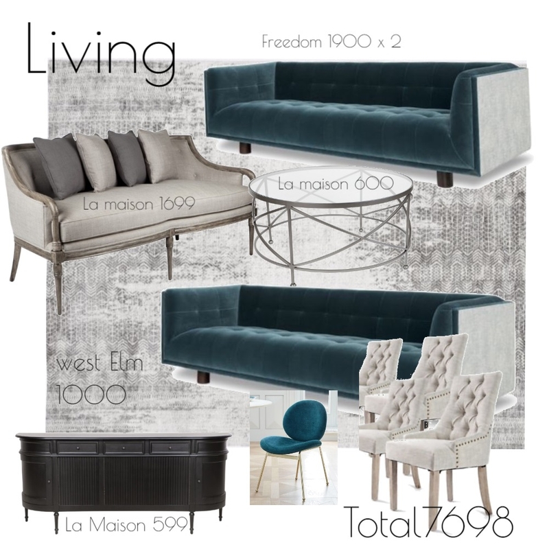 Living 2 Point Piper Residence Mood Board by Batya on Style Sourcebook