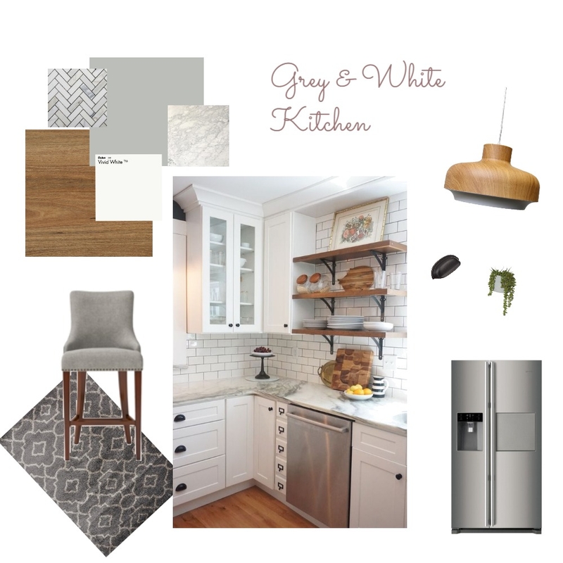 Grey And White Kitchen Mood Board by HannahC on Style Sourcebook