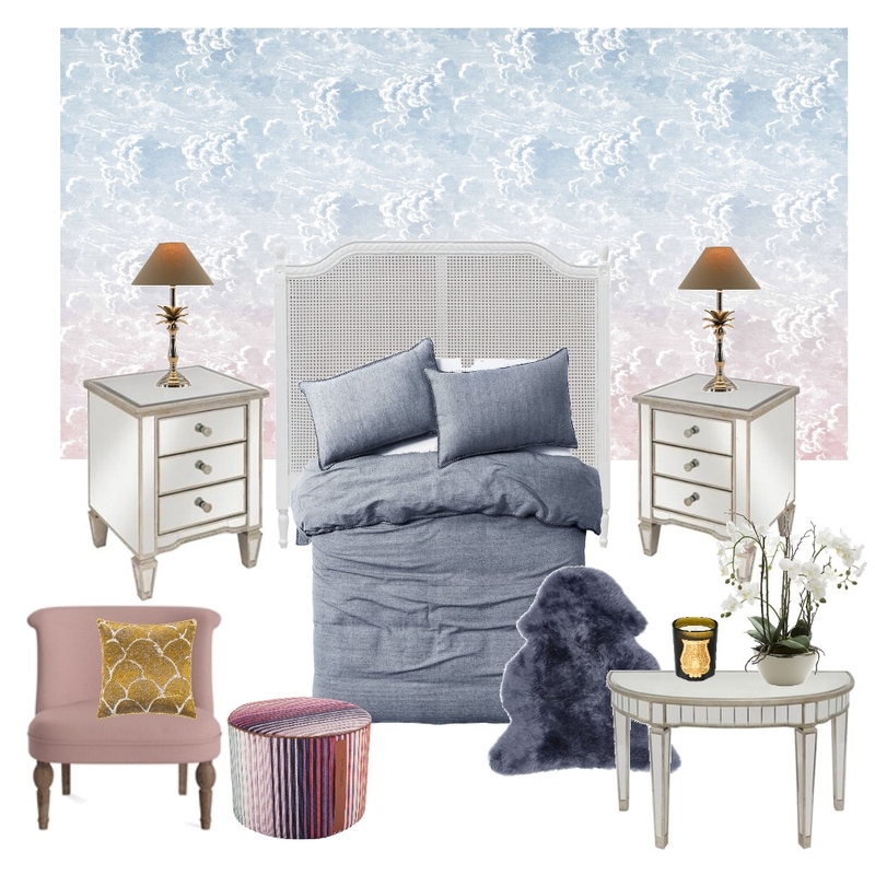 Floating in the Clouds - Bedroom Mood Board by Wallpaper Trader on Style Sourcebook
